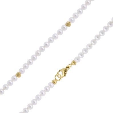 trendor Schmuck Damenkette Muschelkern-Perlen 15916
