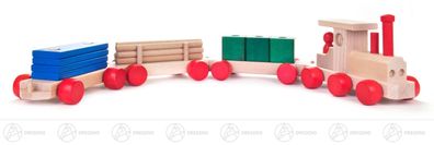 Spielzeug Eisenbahn, zerlegbar B= x H=ca 74 cmx12,5 cm NEU Erzgebirge Zug Bahn