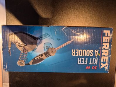Ferrex Lötkolben Set 30W Lötstation inkl Lötdraht 2 Spitzen NEU OVP
