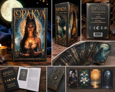 Orakel 108 Karten Tarot & Lenormand Deck Anleitung Mystisches auf Russisch