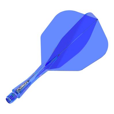 Winmau Fusion Flight-Shaft-System, No.6, Blau, Short (22 mm)