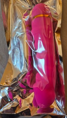 Silikon Vibrator Pink Massagestab wasserdicht Triple A Import NEU OVP