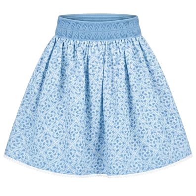 Trachtenrock Kinder 60677 hellblau