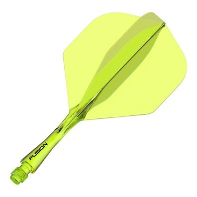 Winmau Fusion Flight-Shaft-System, No.2, Neongelb, Short (22 mm)