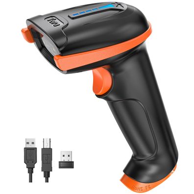 Tera Barcode Scanner 2D QR kabellos 2,4 GHz USB Handscanner D5100