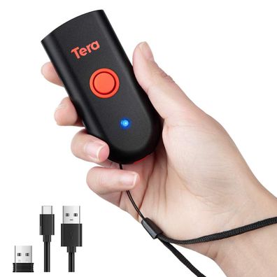 Tera Mini Barcode-Scanner 1D CCD 3in1 Bluetooth 2,4G USB 1100CCD