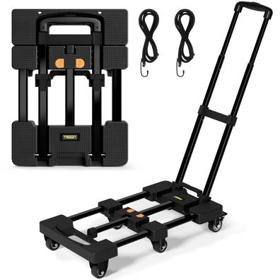 TROOZY Sackkarre klappbar 226 kg mit Bremsen Plattformwagen