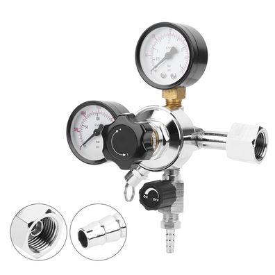 Tbest CO2 Druckminderer mit Doppelmanometer W21.8 fér Zapfanlage