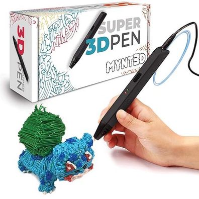 MYNT3D Super 3D-Stift 1,75 mm fér ABS und PLA Schwarz