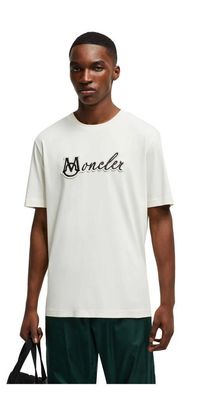 Moncler Varsity Logo T-Shirt Herren Weiß