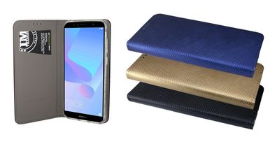 Tasche Huawei Y6 Prime 2018 Handyhülle Schutzhülle Flip Case Cover Etui Hülle