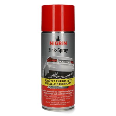Nigrin Zink-Spray 400ml Rost Schutz Korrosions Schutz Grundierung Entrostung