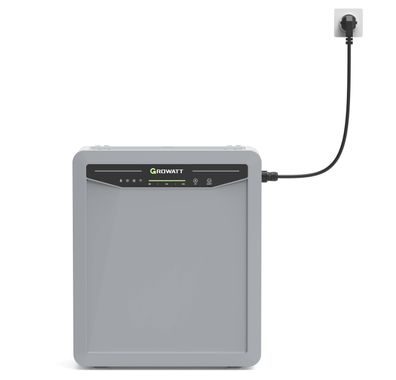 Growatt AURA 5000 AC Stromspeicher 5kWh LiFePO4 PV Speicher mit Notstrom WLAN