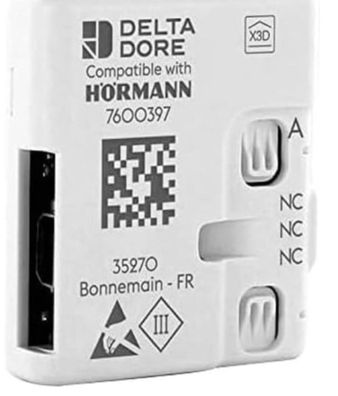 Hörmann DeltaDore Gateway HCP Adapter für Garagentorantrieb und Smart Home, Weiß
