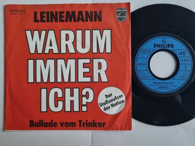 Leinemann - Warum Immer Ich? 7'' Vinyl Germany