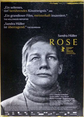 Rose - Original Kinoplakat A1 - Hauptmotiv - Sandra Hüller - Filmposter