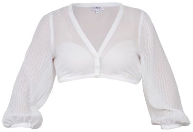 Dirndlbluse Nandlstadt 3/4-Arm weiß