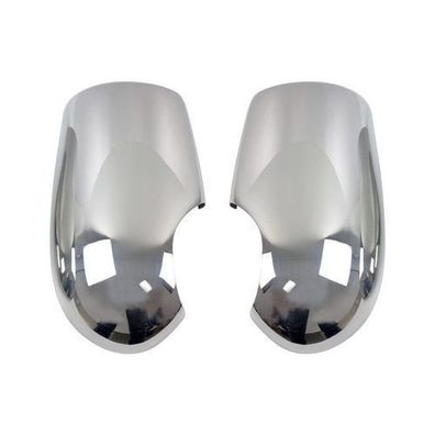 Spiegelkappen Spiegelabdeckung für Ford Transit 2000-2012 Chrom ABS Silber 2tlg