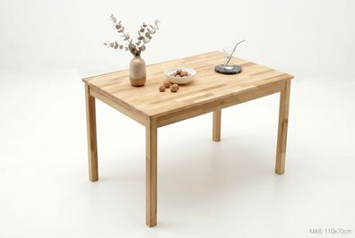 Esstisch 110x70 Küchentisch Kernbuche geölt Plattenstärke 2cm #2877