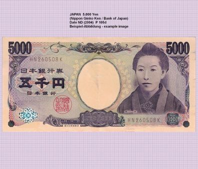 JAPAN 5000 Yen P 105d ( VF-XF) #6120#