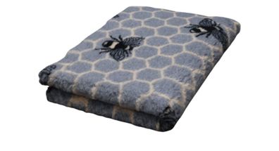 Vet Bed Bees - grau Hundedecke Hundebett Schlafplatz 150 x 100 cm