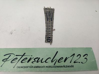 Fleischmann N DC 9170 piccolo (mit Bettung) Weiche links / 111 mm / 15 °
