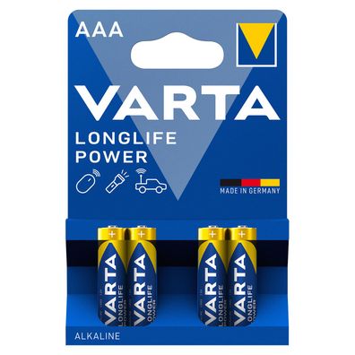 Varta Long Life Power 4903 AAA Micro LR03 1,5V Batterie Alkaline Longlife