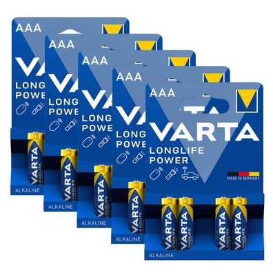 20x Varta Long Life Power 4903 AAA Micro LR03 1,5V Batterie Alkaline Longlife