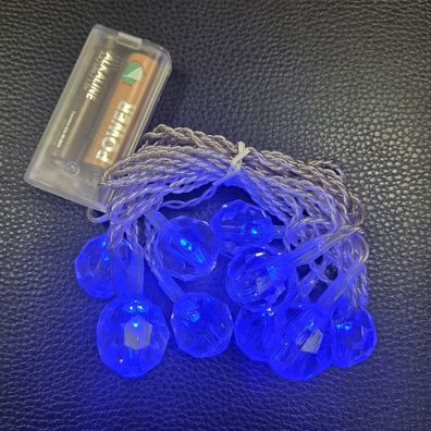LED Lichterkette 10er Batteriebetrieb blau Jewel Best Season 007-11
