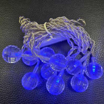 LED Lichterkette 10er Batteriebetrieb blau Gem Best Season 007-21