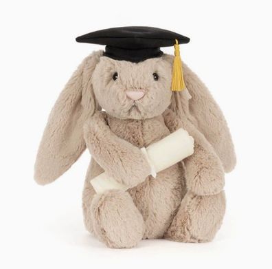 Jellycat Plüschtier mit Verpackungsbeutel, Abschlussedition Hase, 31 cm