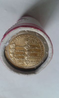 Rolle 2 euro 2005 Österreich Staatsvertrag 50 Jahre 25x2 euro 2005 Österreich