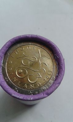 Rolle 25 x 2 euro 2013 Finnland Parlament Rolle 2 euro 2013 Finnland Parlament