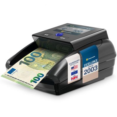 Detectalia D7T+ Falschgeldpréfer EUR GBP USD TFT-Display Alarm