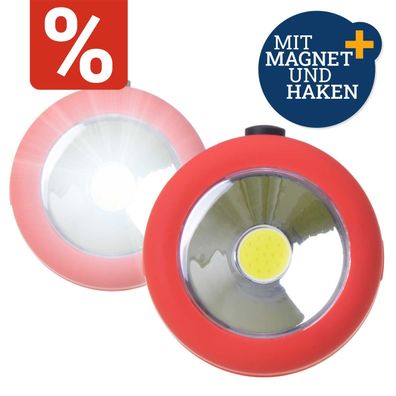LED Leuchte rund mit 24 LEDs Magnet und Aufhängung Freizeit Autozubehör Elektroni