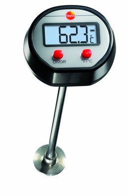 Testo 0560 1109 Mini-Oberflächenthermometer digital mit Messspitze