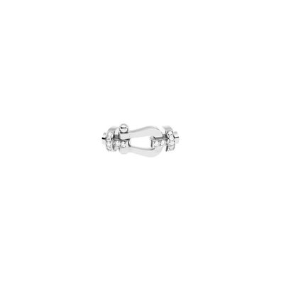 Fred – 0B0026 – FORCE 10 Schnalle AUS Weissgold UND Diamanten, Grosses MODELL
