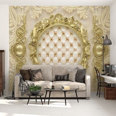 Vlies Fototapete XXL 3D Gold Europäische Ornamente Softpanel Luxus 5246