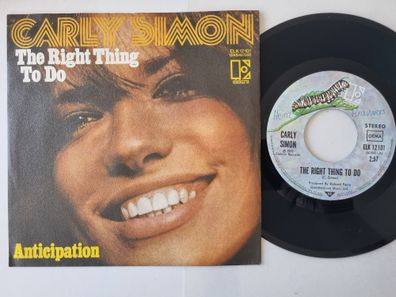 Carly Simon - The Right Thing To Do 7'' Vinyl Germany