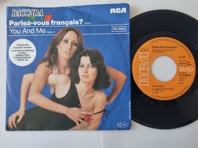 Baccara - Parlez-vous Français? 7'' Vinyl Germany/ Eurovision SUNG IN English