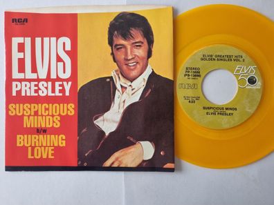 Elvis Presley - Suspicious Minds 7'' US GOLDEN/ ORANGE VINYL