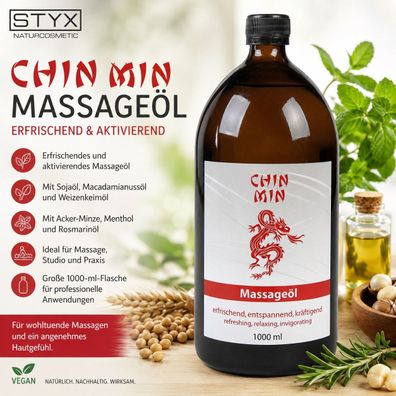 STYX Chin Min Massageöl 1000 ml erfrischend aktivierend