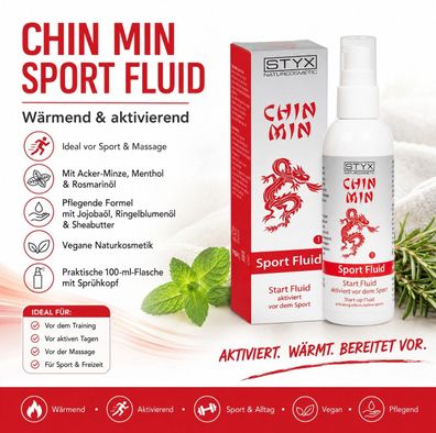 STYX Chin Min Sport Fluid 100 ml wärmend aktivierend vegan