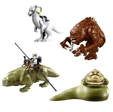 Star W ars Kreatur Minifiguren Jabba Rancor Tauntaun Dewback Figuren Bausteine