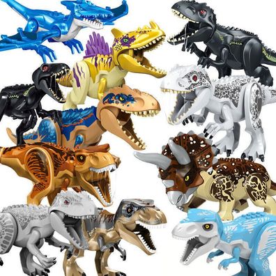 8 Grobe Dinosaurier Jurassic World Lego Dinosaurier Tyrannosaurus TRex Park Bausteine