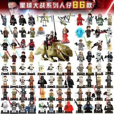 Lego Star Wars Hero Toy Mini Figures Han Solo Luke Anakin Skywalker Leia Bausteine