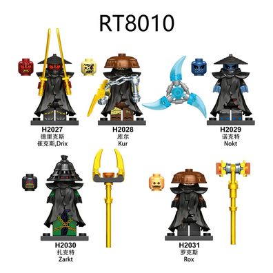 LEGO Ninjago Forbidden Five Minifig Lot - Rox Kur Zarkt Nokt Drix New- Bausteine