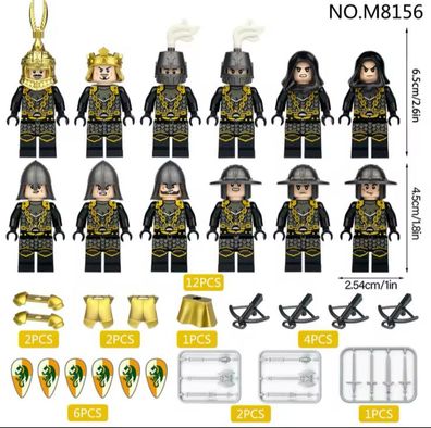 Armee Militar Burg Soldaten Mittelalter Armee Spielzeug Figuren Manner Bausteine