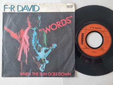 F.R. David - Words 7'' Vinyl Germany