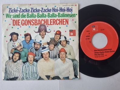 Die Gonsbachlerchen - Zicke-Zacke Zicke-Zacke Hoi-Hoi-Hoi 7'' Vinyl Germany